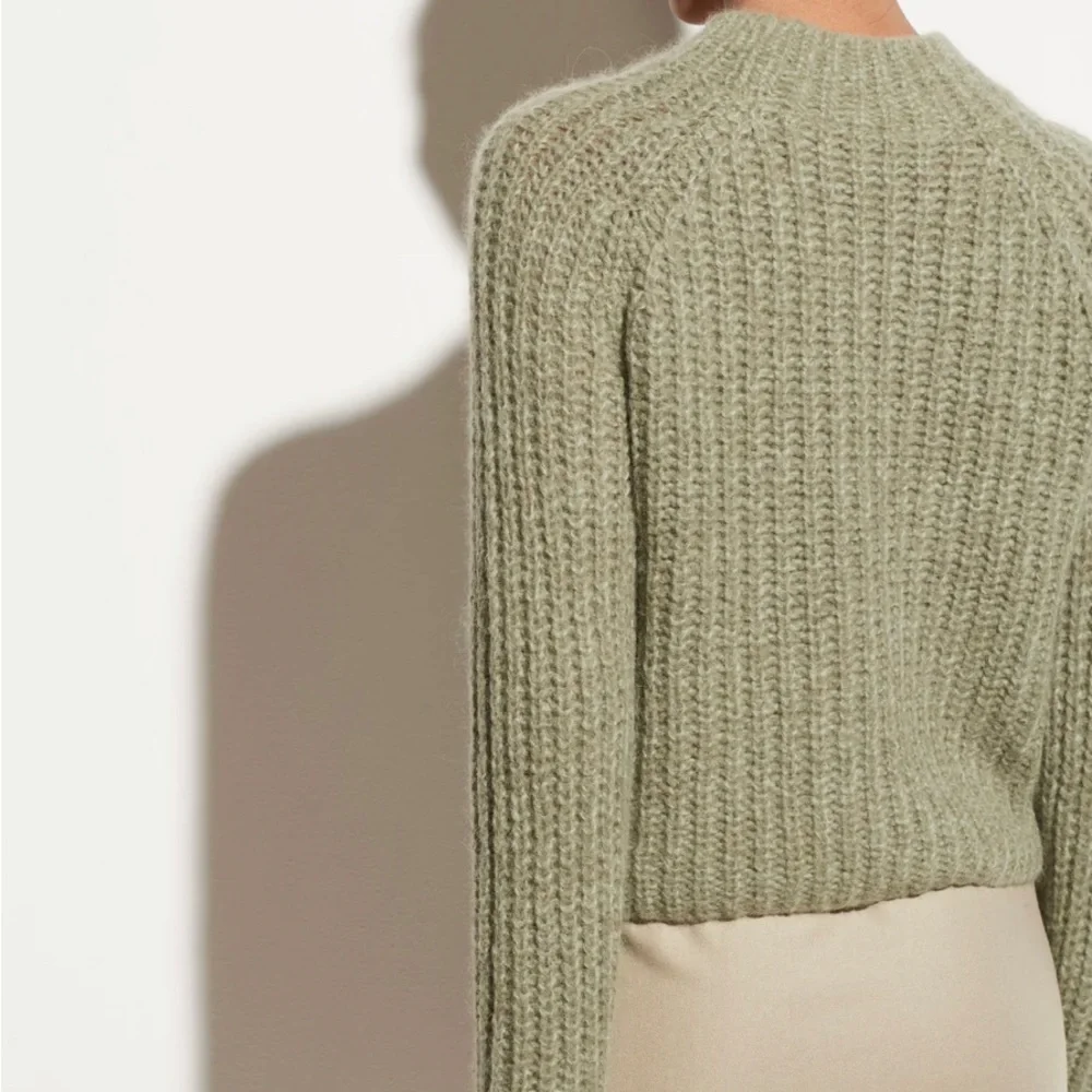 Vince Sage Green Cowl Neck Sweater - Picture 3 of 12